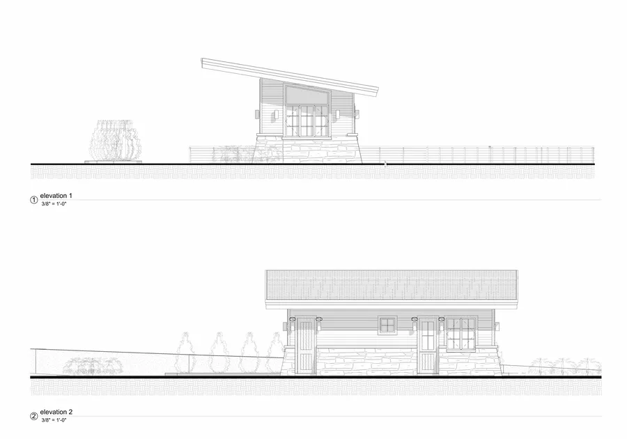 BlackRock Gatehouse — elevations 1 and 2