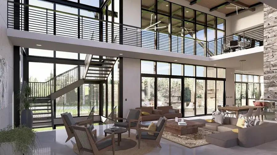 Steele Residence — interior render