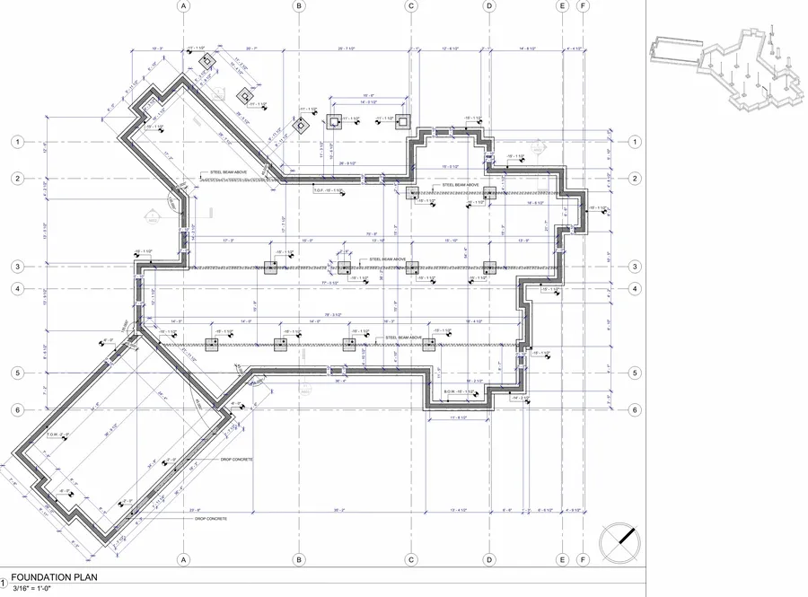11750 W House — foundation plan