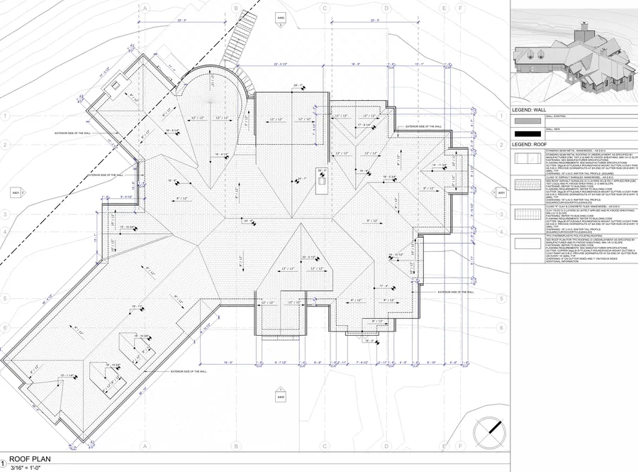 11750 W House — roof plan