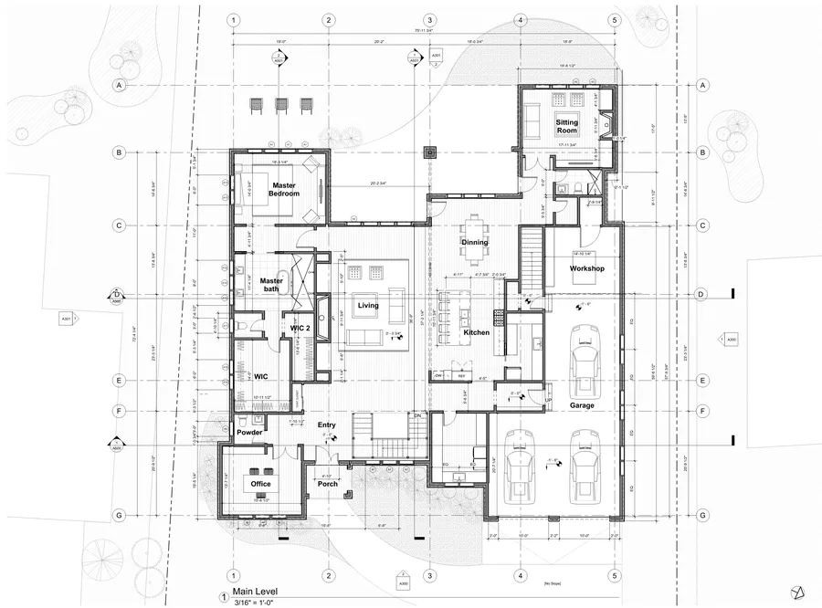 DeYoung Residence — main level floor plan