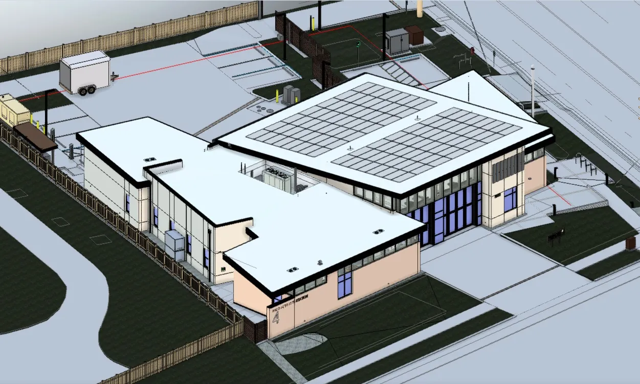 Fire Station — exterior render