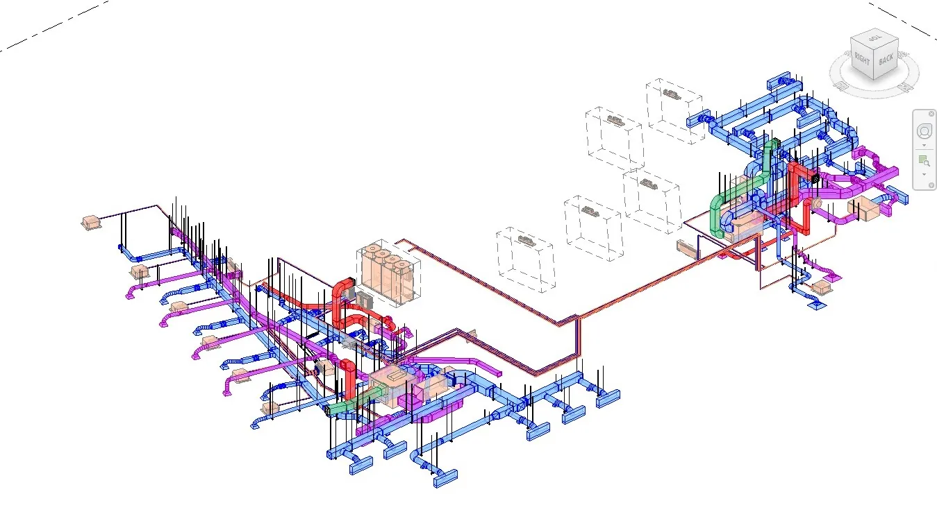 Fire Station — MEP coordination model